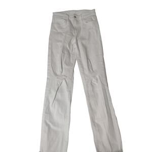 Joe's The Niki Mid Rise Boyfriend Jeans White 25 Classic Preppy Casual